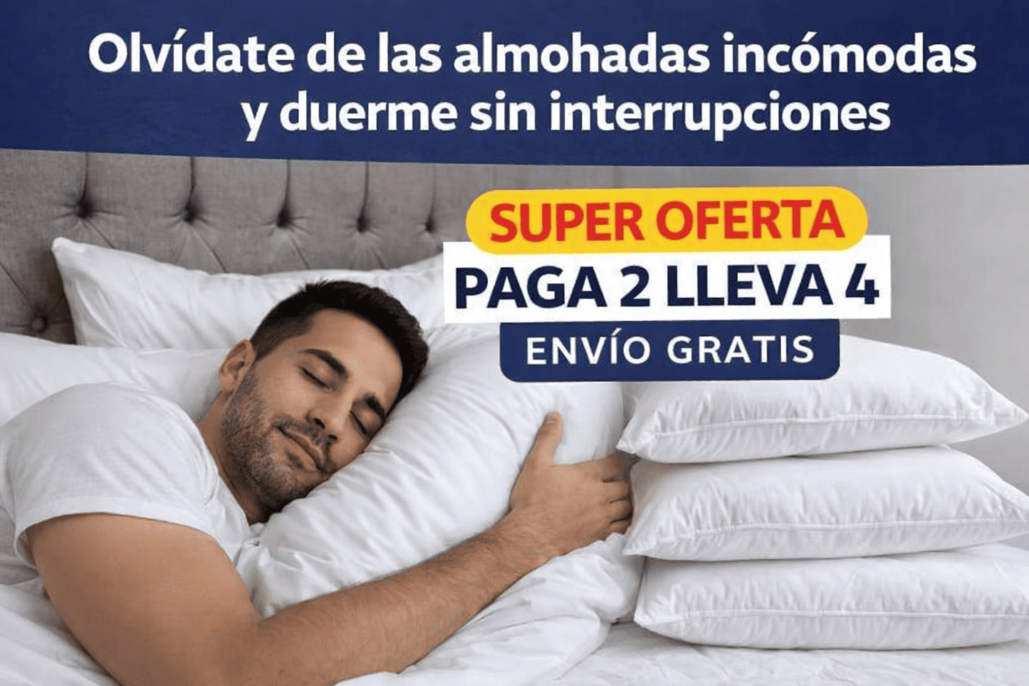 Almohada Siliconada Confort